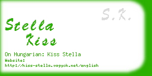 stella kiss business card